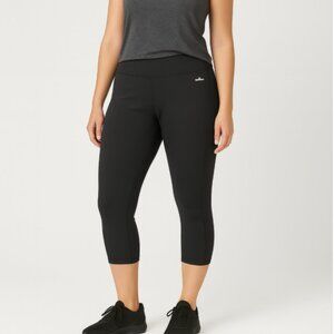 Spalding Women's Black Capri Cropped Leggings, size XL